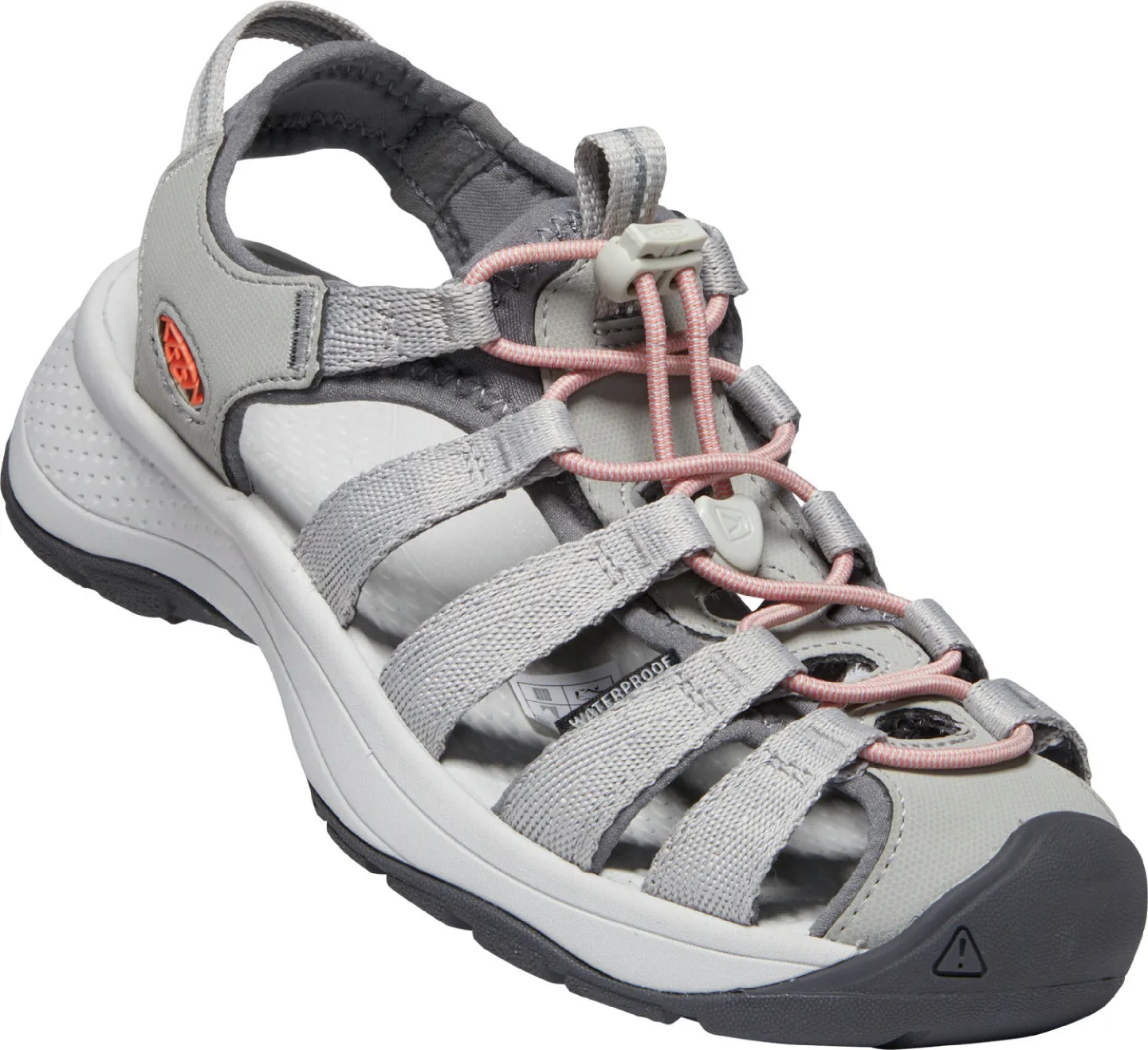 'Keen Outdoor' Women's Astoria West Sandal - Grey / Coral