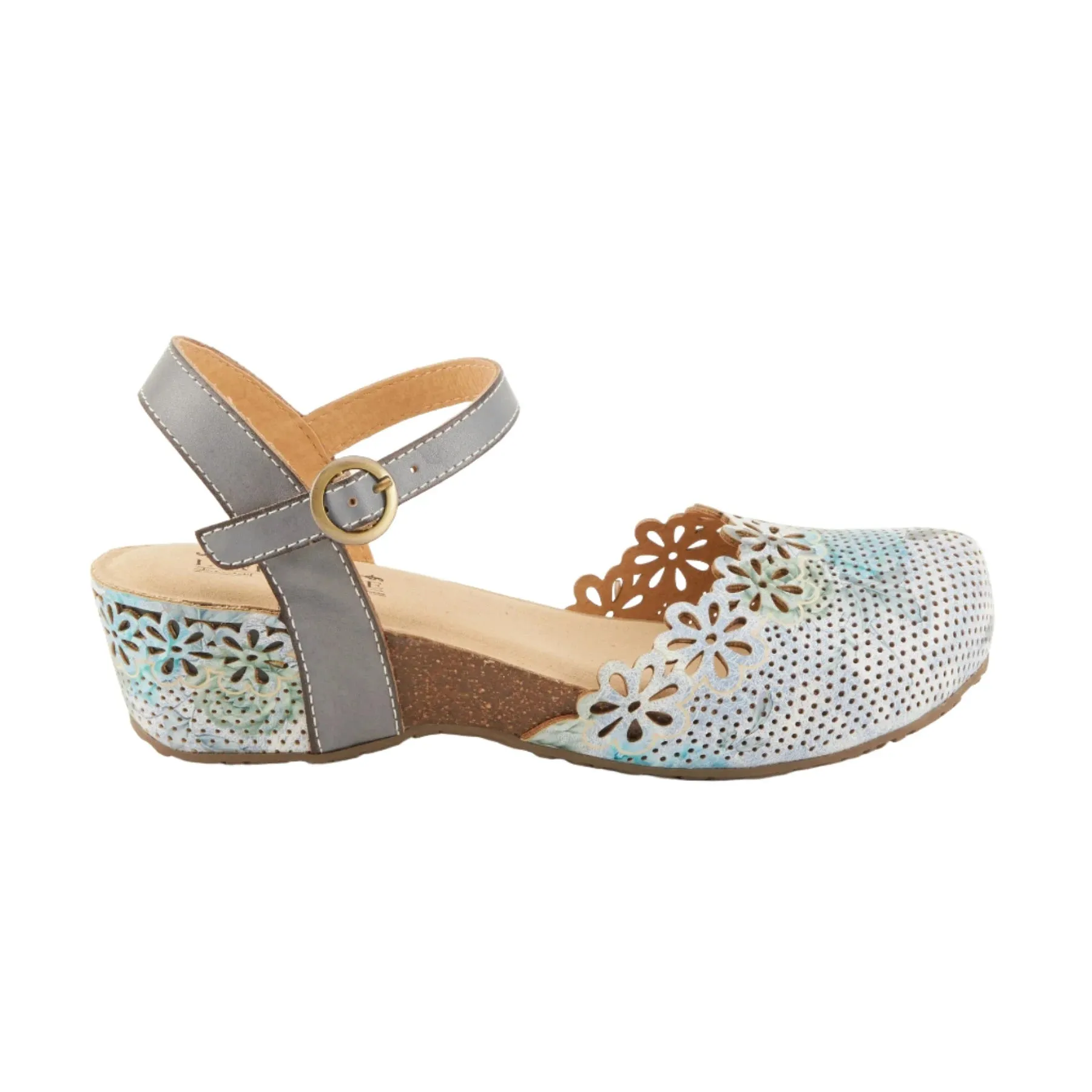 L'Artiste by Spring Step Women's Aahna Sandals - Blue Multi