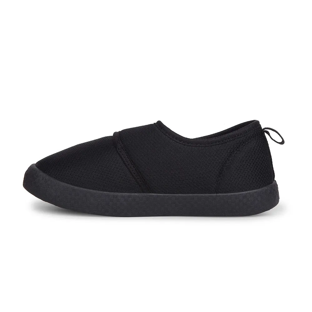 Lucy & Luke Casual Black Non Lacing Shoes For Kids BASTIAN82E By Liberty