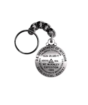 McKinley (Denali) Key Chain Historic Elevation