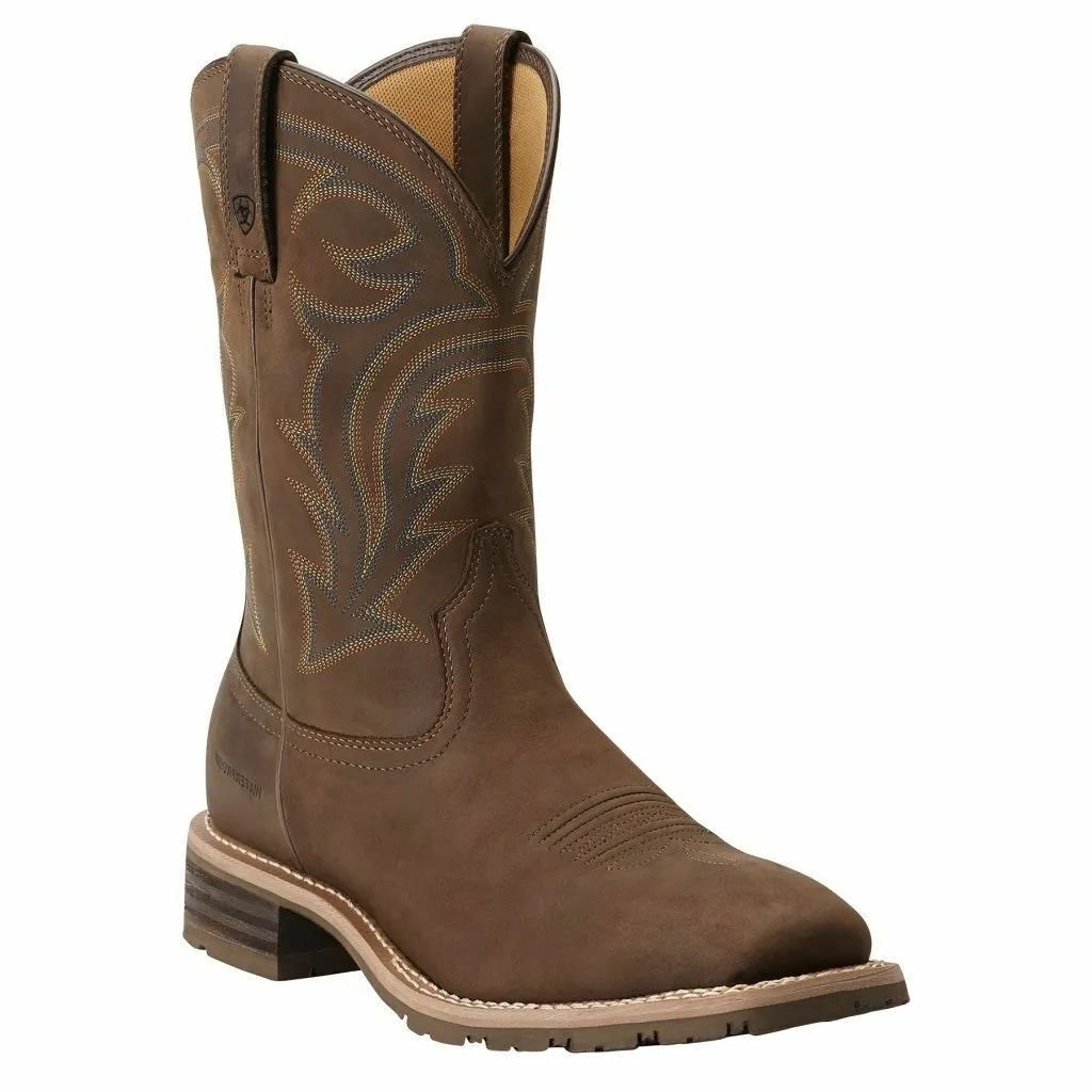 MEN'S ARIAT HYBRID RANCHER WESTERN BOOT SQUARE TOE WATERPROOF 10014067