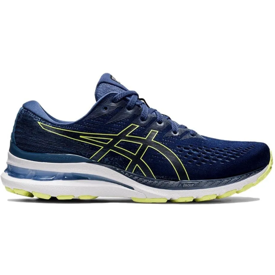 Men's Asics GEL-Kayano 28, Thunder Blue/Glow Yellow, 11.5 D Medium