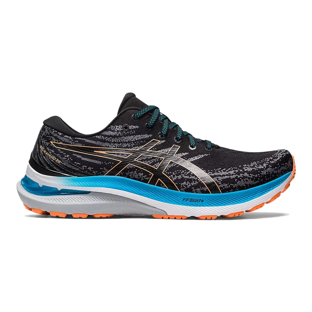 Men's Asics GEL-Kayano 29, Black/Sun Peach, 10 D Medium