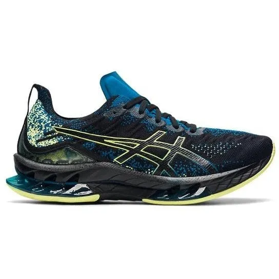 Men's Asics Gel-Kinsei Blast, Black/Glow Yellow, 14 D Medium