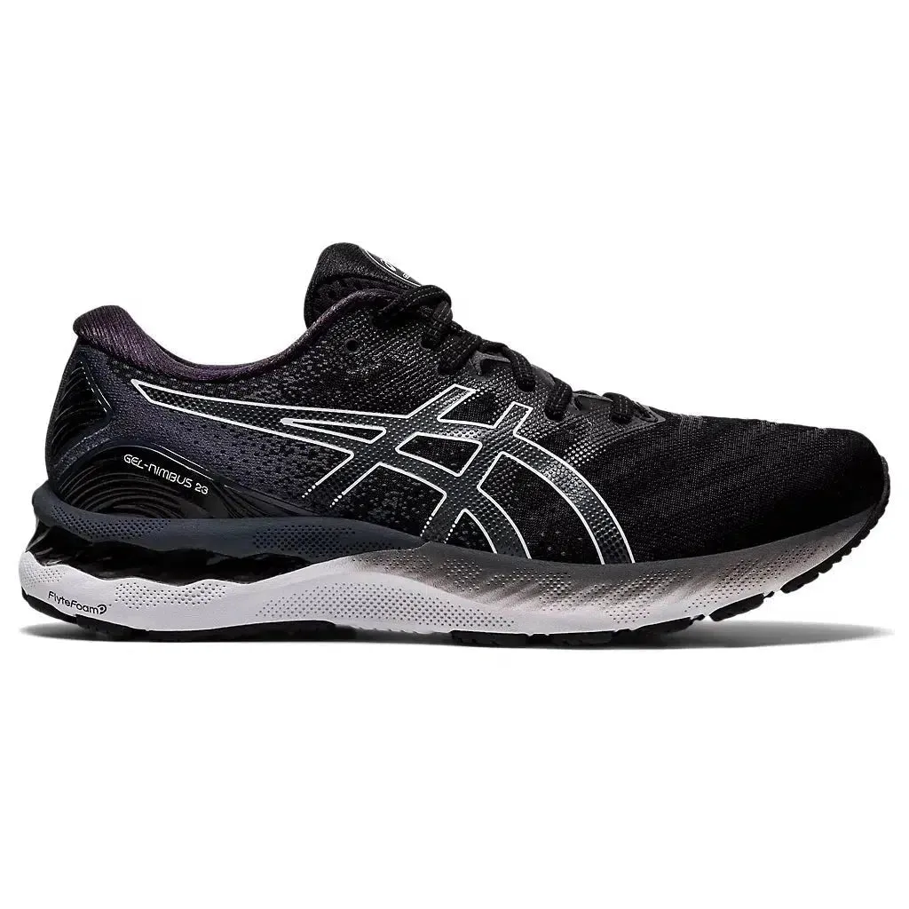 Men's Asics GEL-Nimbus 23, Black/White, 11 2E Wide