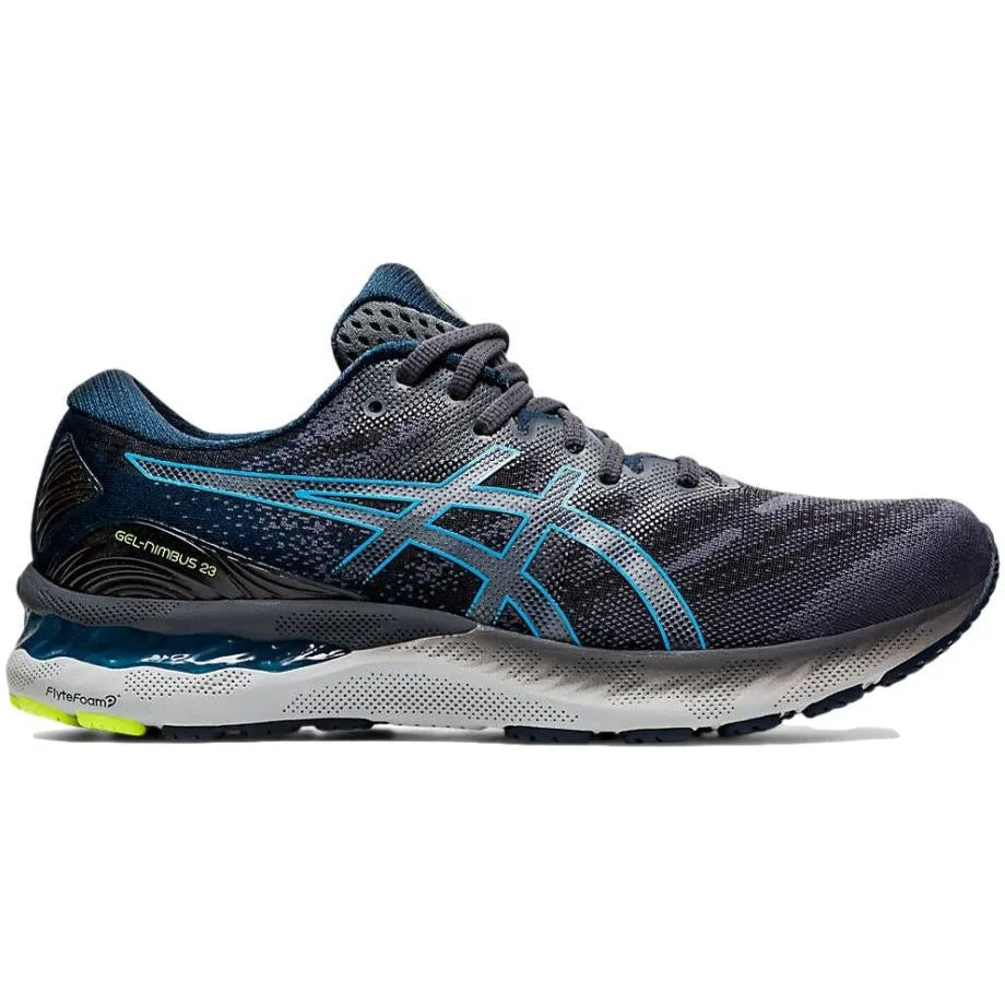 Men's Asics GEL-Nimbus 23, Carrier Grey/Digital Aqua, 10 D Medium