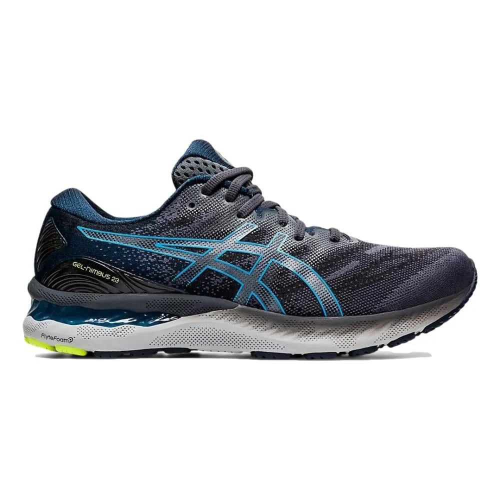 Men's Asics Gel-Nimbus 23, Carrier Grey/Digital Aqua, 10.5 D Medium