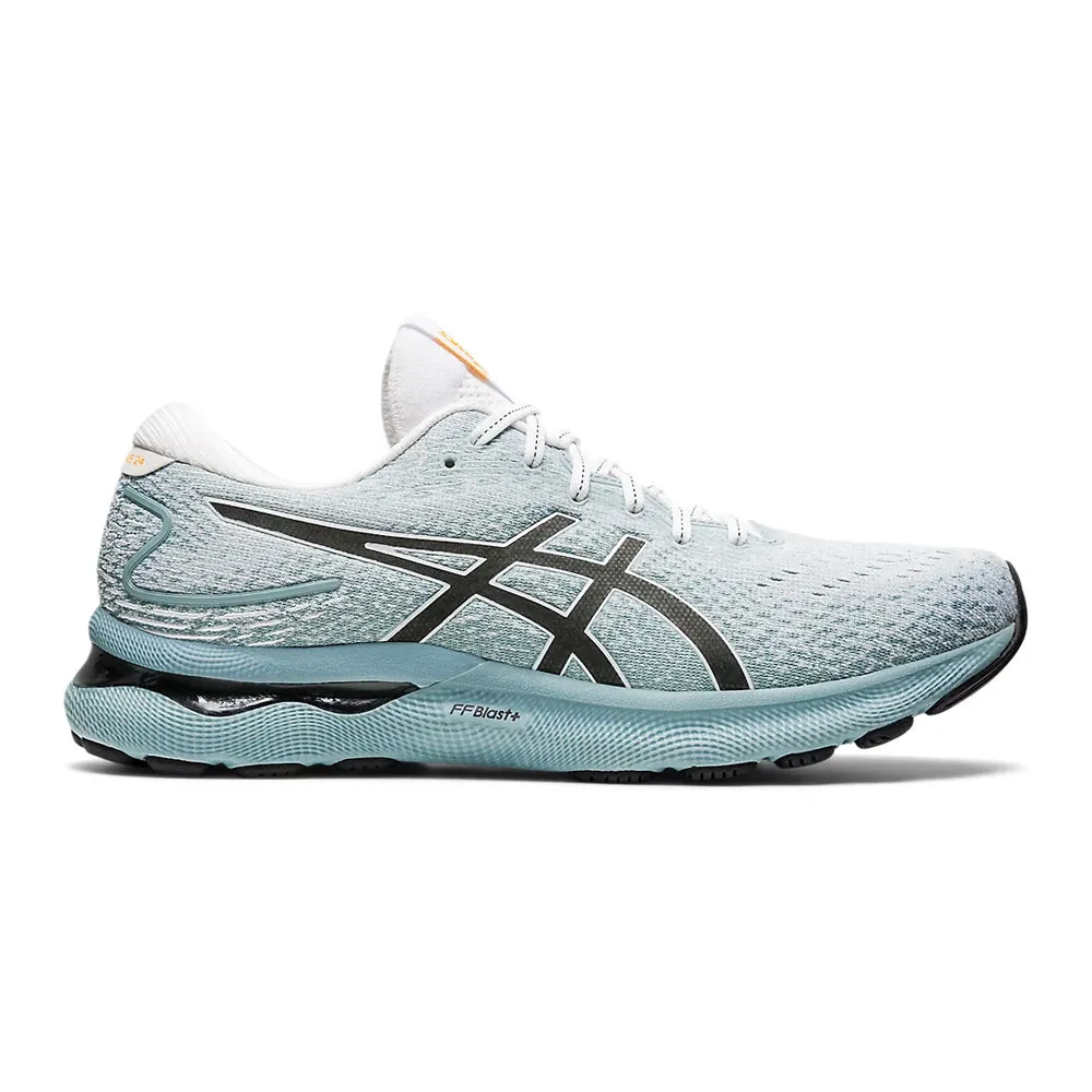 Men's Asics GEL-Nimbus 24, Light Steel/White, 12 D Medium