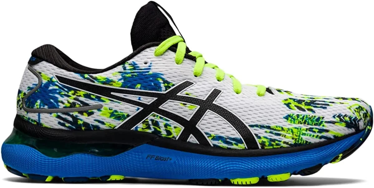 Men's Asics Gel-Nimbus 24, White/Black, 15 D Medium