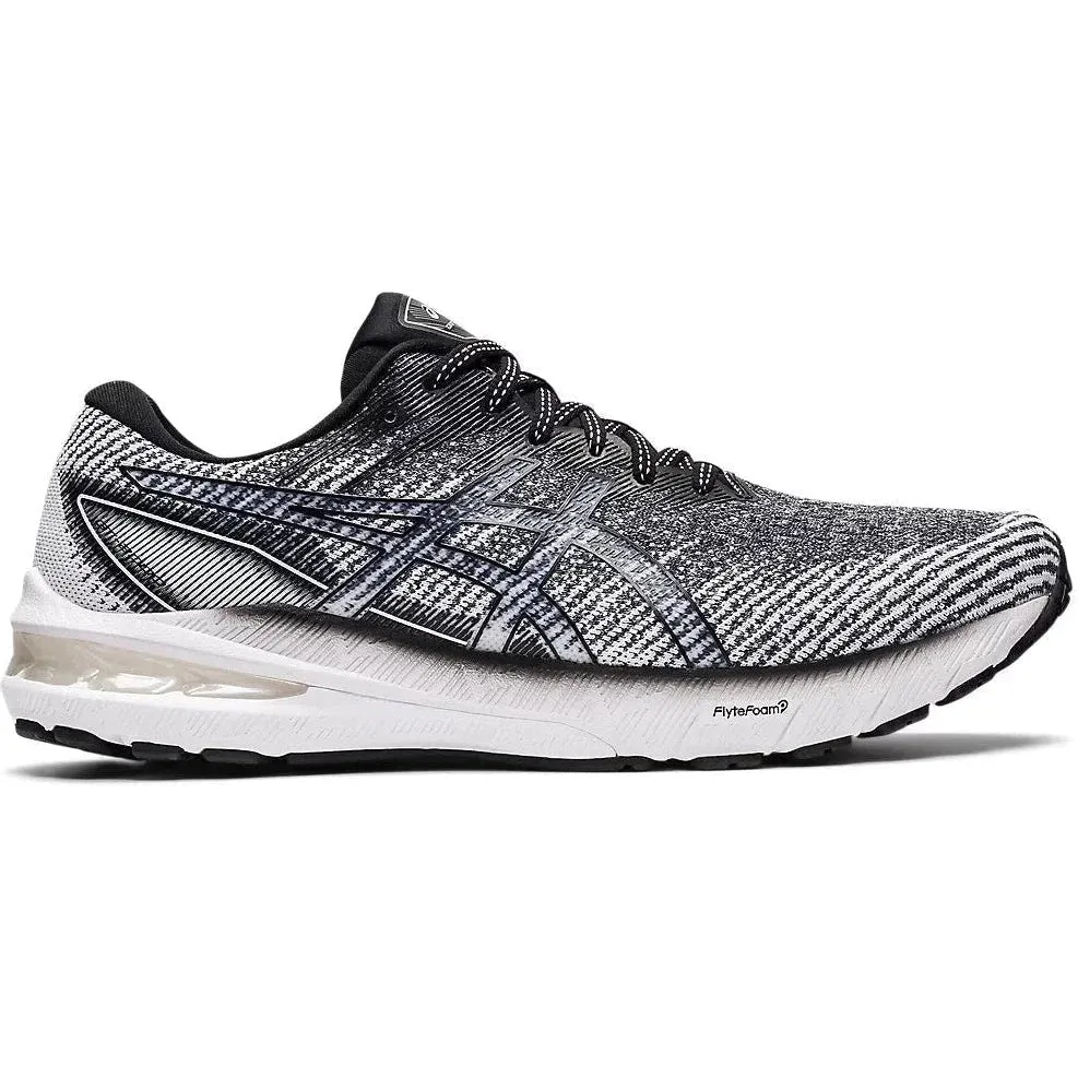 Men's Asics GT-2000 10, WHITE/BLACK, 11.5 D Medium