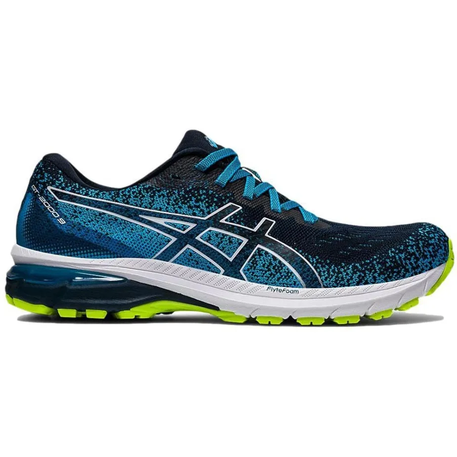 Men's Asics GT-2000 9 Knit, French Blue/White, 10 D Medium