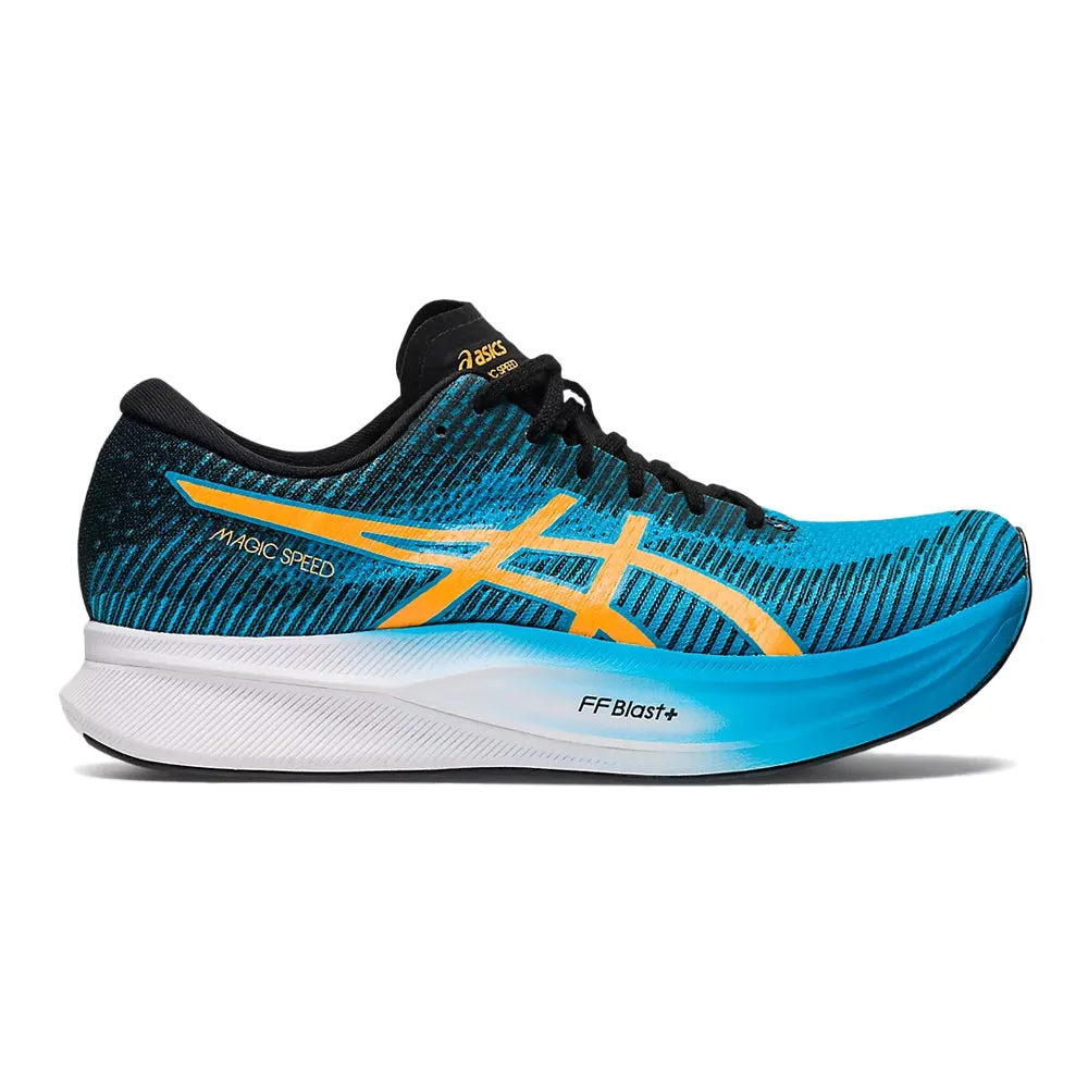 Men's Asics Magic Speed 2, Island Blue/Orange Pop, 12 D Medium