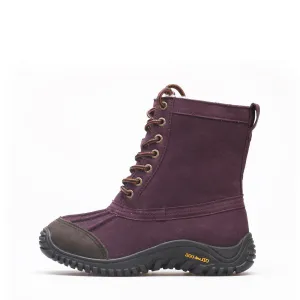 Mid Leather Sheepskin Boot - Purple