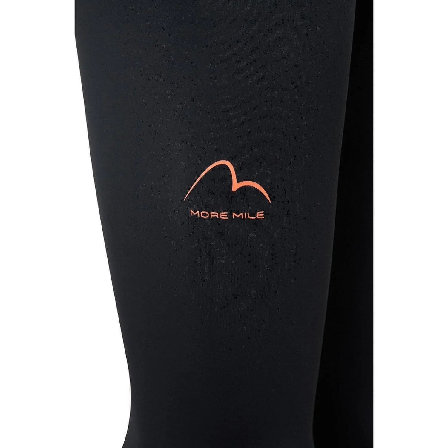 More Mile Compression Womens Long Running Tights - Black