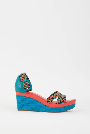 Multicolour Ines Espadrille Wedge Sandal