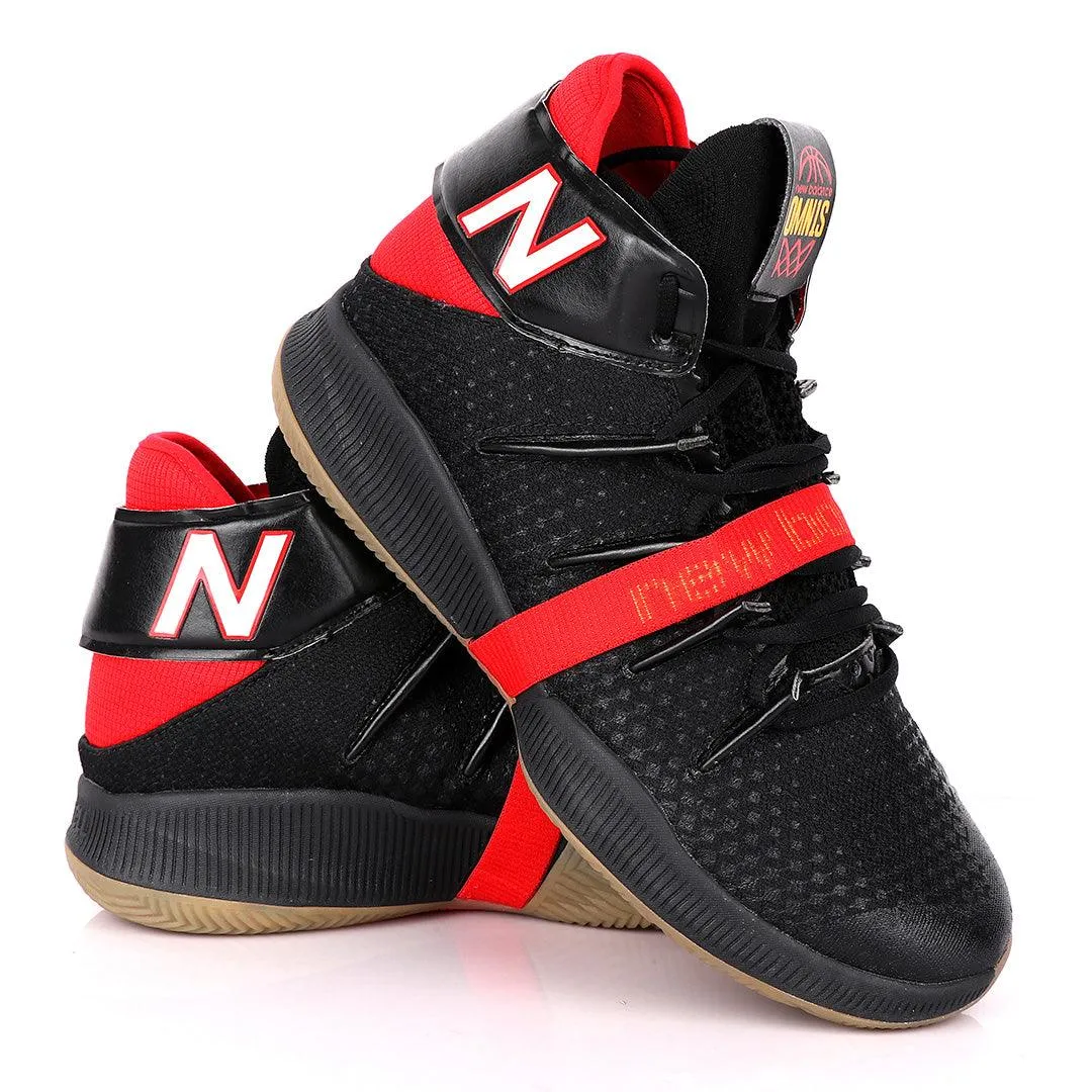 NB Omn1 Playoffs Nba Men Basketball Black and Red Sneakers