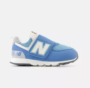 New Balance 574  Hook & Loop Ligt Blue