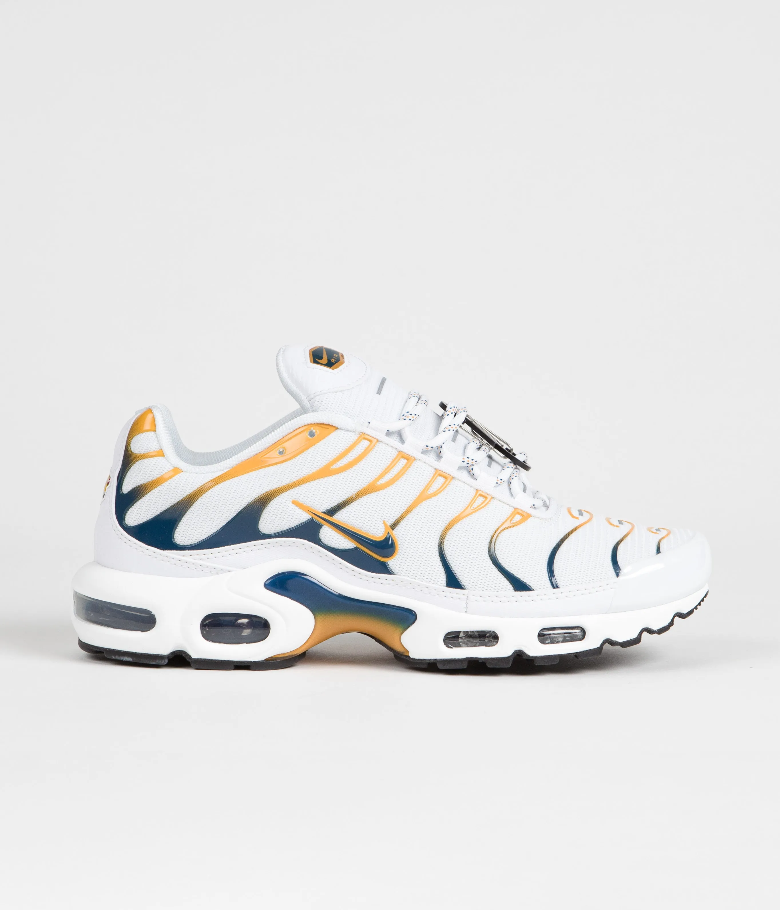 Nike Air Max Plus Shoes - White / Marina - Kumquat - Black