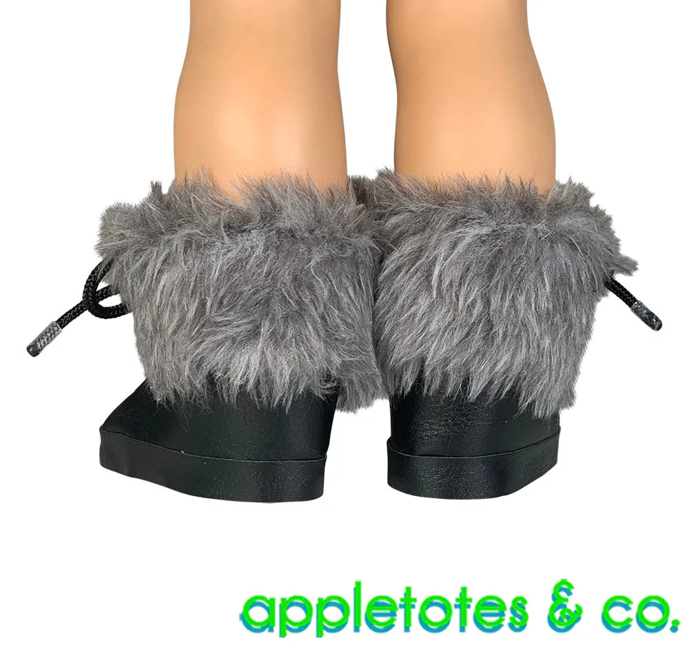 No-Sew Foldover Fur Boots 18 Inch Doll Sewing Pattern