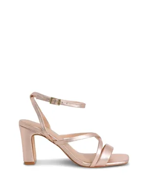 NUDE FOOTWEAR GRACE STRAPPY BLOCK HEEL