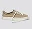 OCA Low Washed Burn Sand Canvas Contrast Thread Sneaker Men