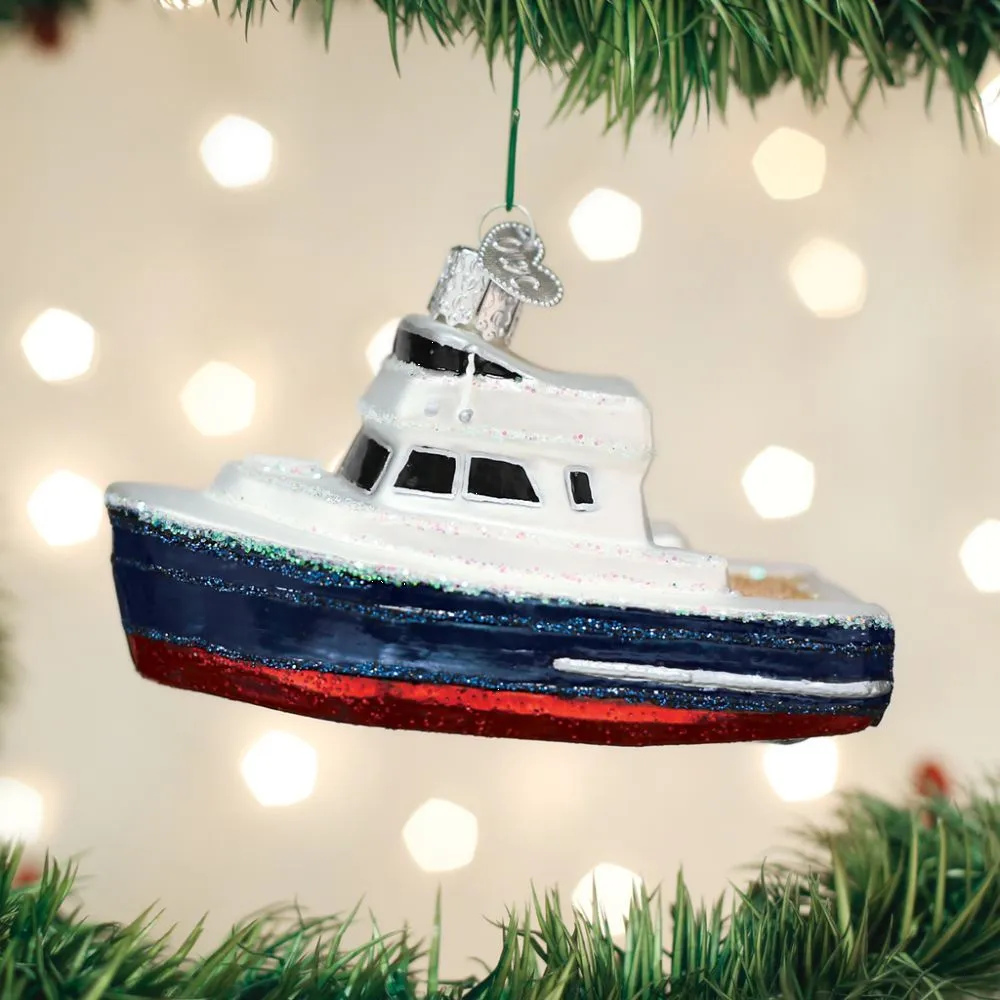 Old World Christmas Charter Boat Ornament