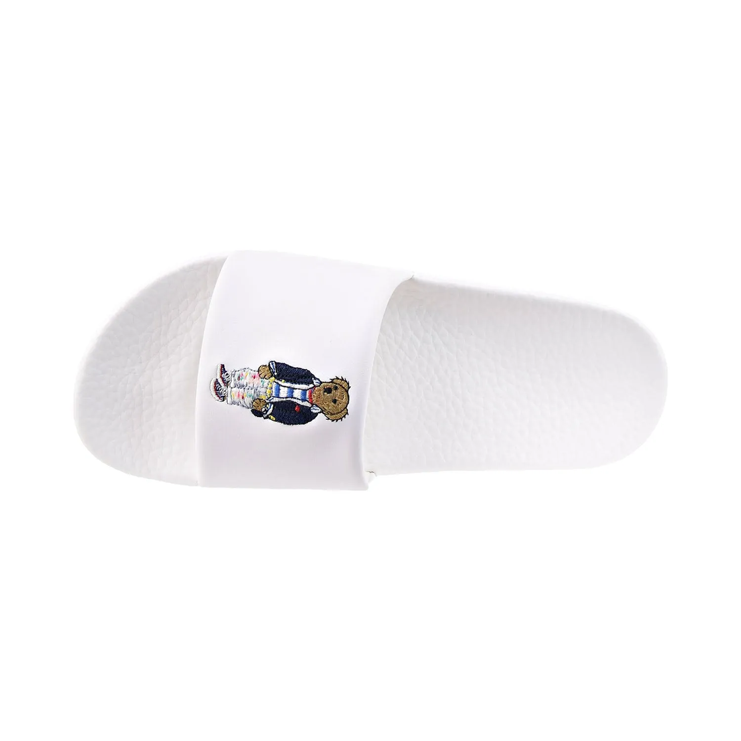 Polo Ralph Lauren Bear Print Men's Slides White