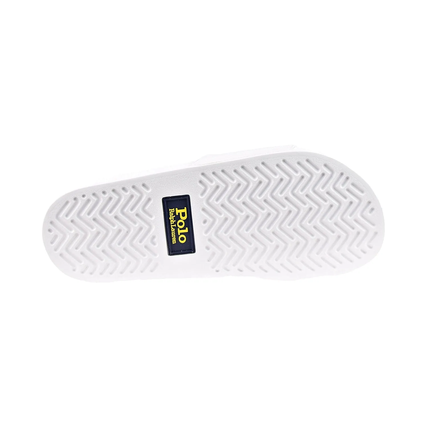 Polo Ralph Lauren Bear Print Men's Slides White