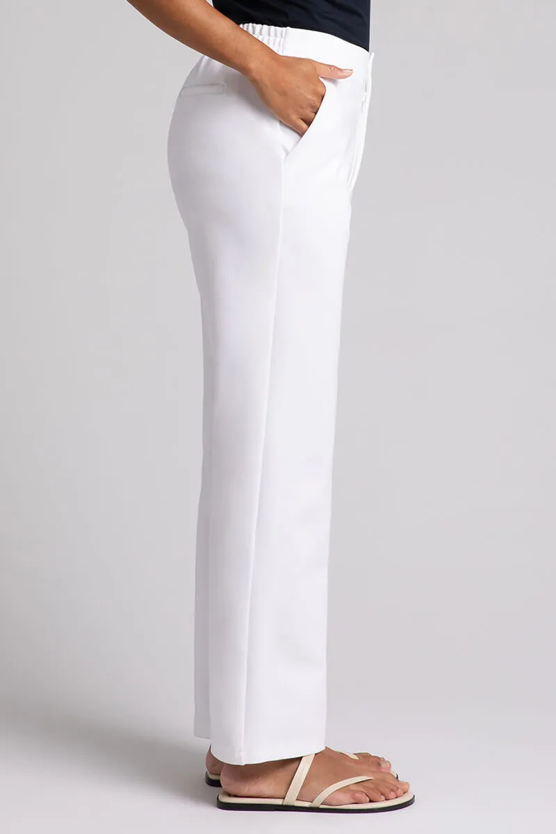 Ponte Expedition Stovepipe Trouser | White