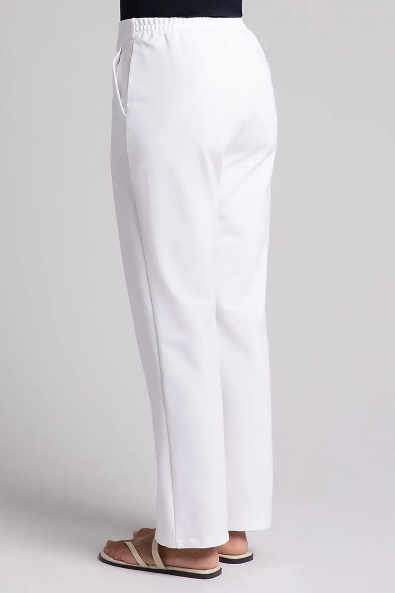 Ponte Expedition Stovepipe Trouser | White