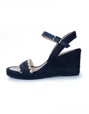 Prophet Wedges Black Raffia