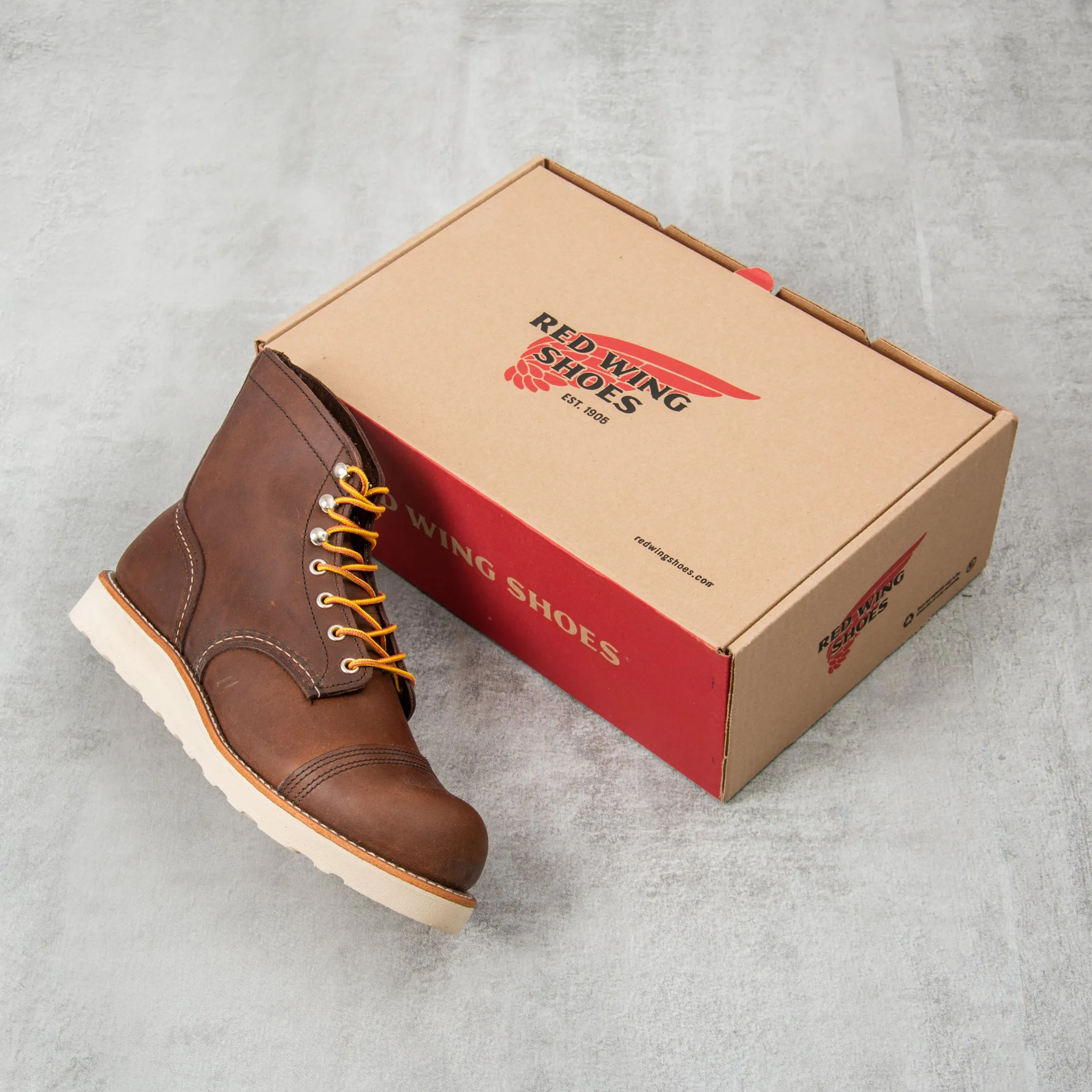 Red Wing Iron Ranger Boot 8088 Traction Tread - Amber