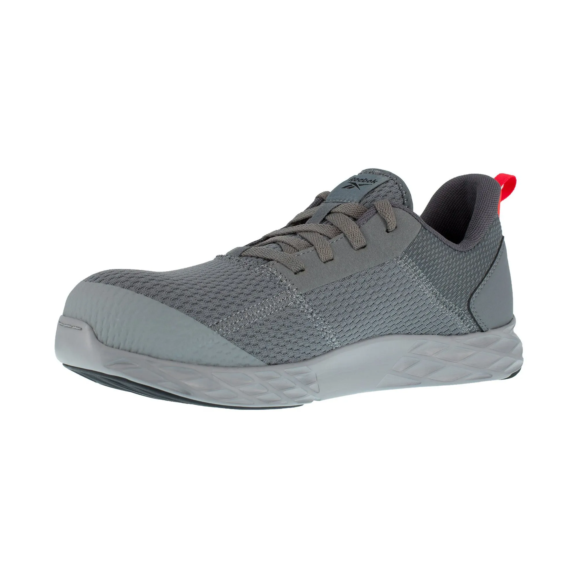 Reebok Mens Grey Mesh Oxfords Astroride Strike Work CT