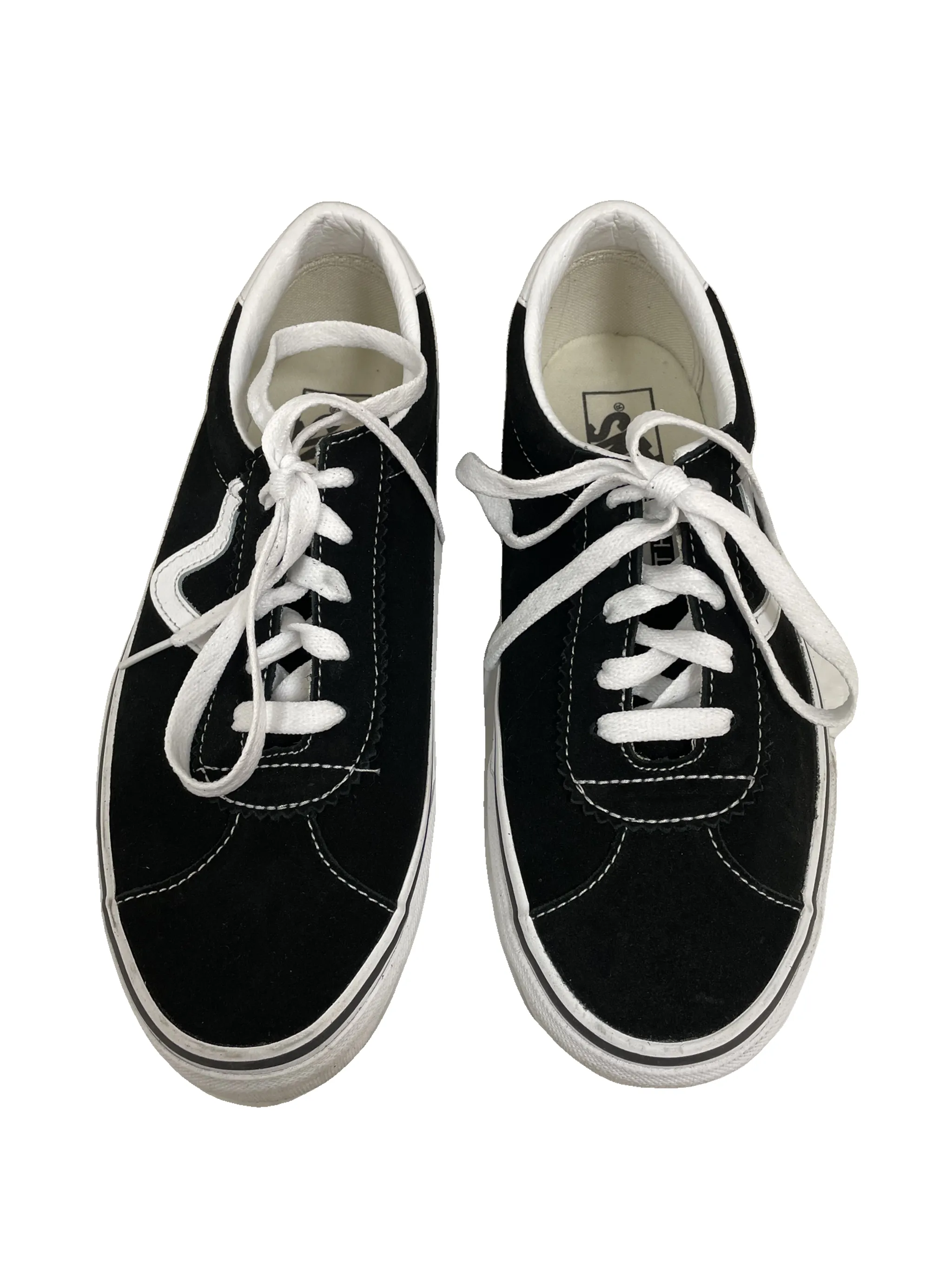 Shoes Athletic By Vans In Black & White, Size: 8