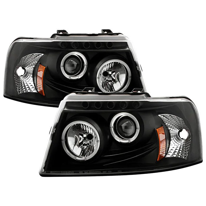 Spyder Ford Expedition 03-06 Halo Pro Headlights Black