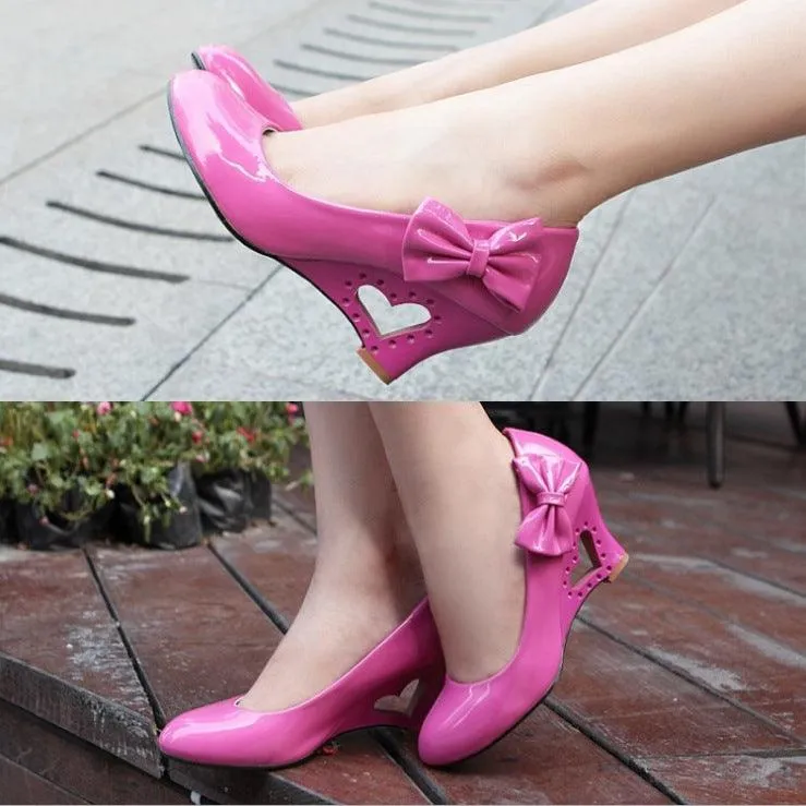 Summer High Heel Low-cut Bow Women's High Heels