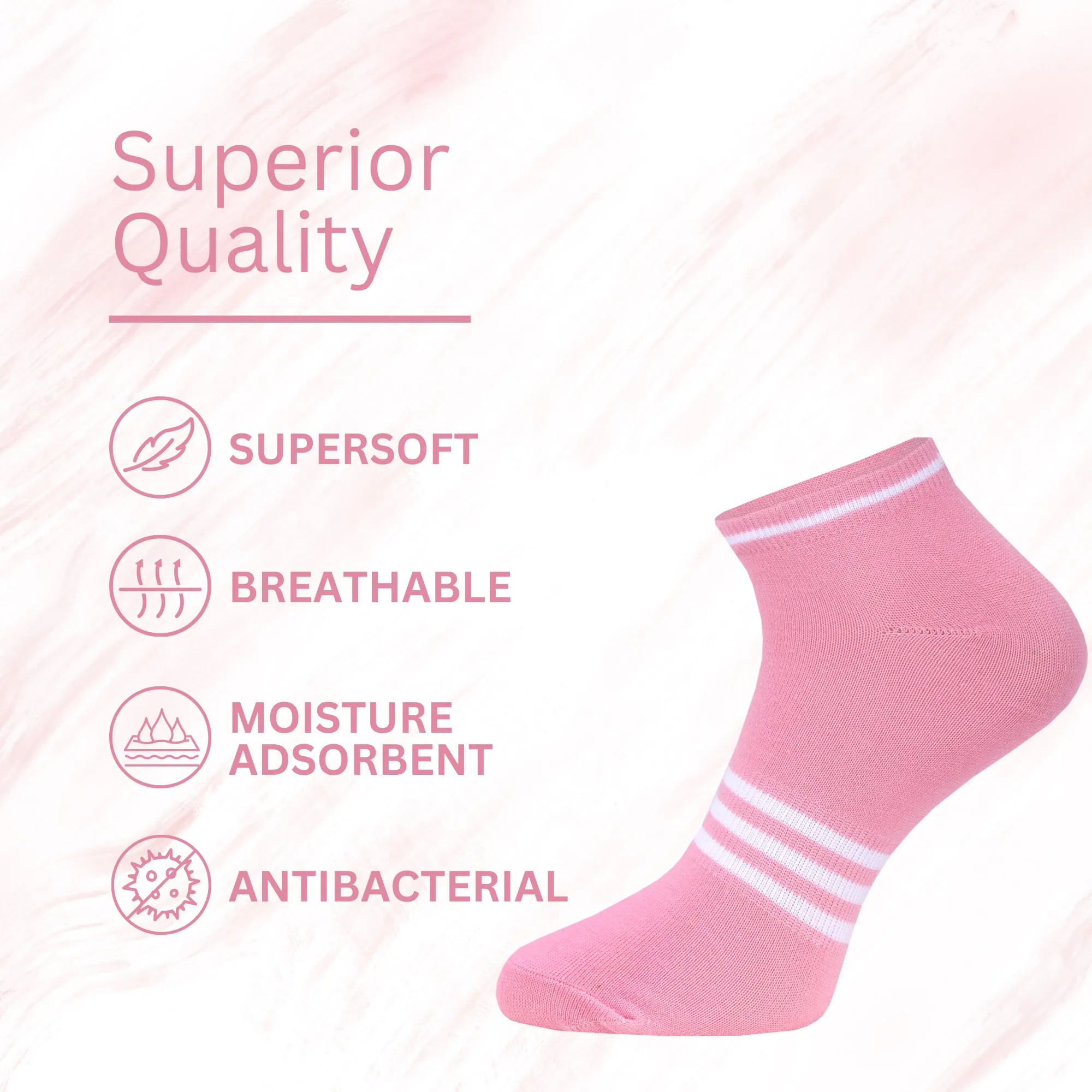 Three Way Strips Socks for women | Pack Of 6