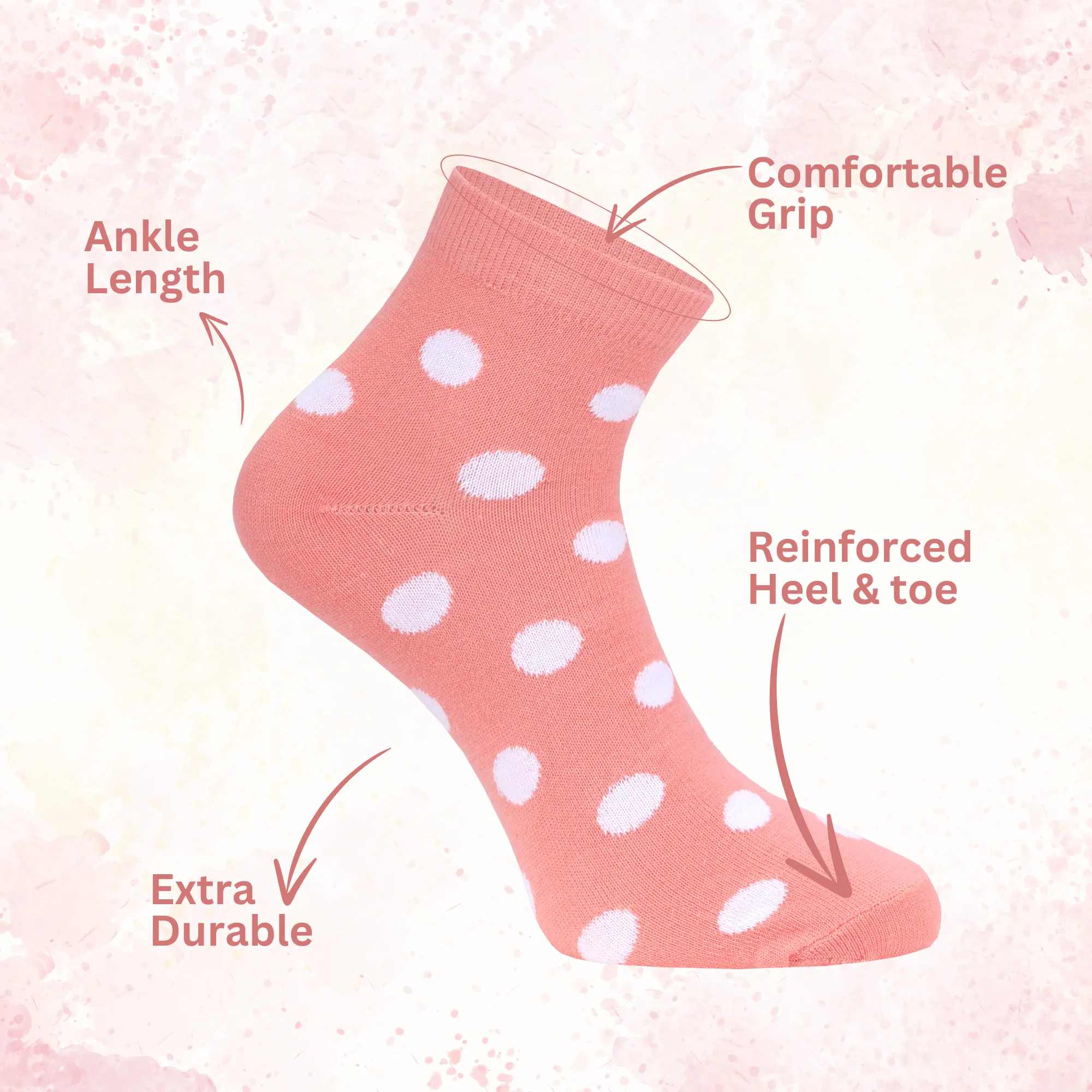 Tipy Tipy Dots Socks for women | Pack Of 6