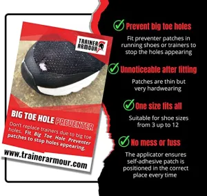 Trainer Armour - Big Toe Hole Preventer