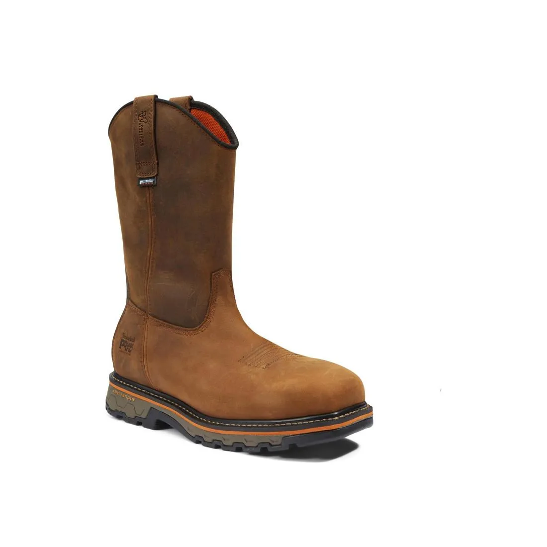 True Grit Composite-Toe Waterproof Pull-on Work Boot Brown