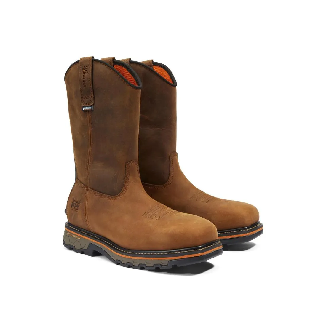 True Grit Composite-Toe Waterproof Pull-on Work Boot Brown