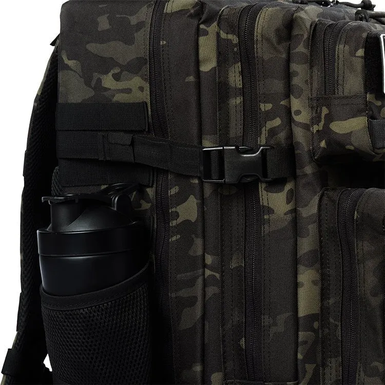 Urban Gym Wear Tactical Backpack 45L - Black Camo Print