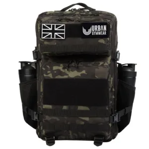 Urban Gym Wear Tactical Backpack 45L - Black Camo Print