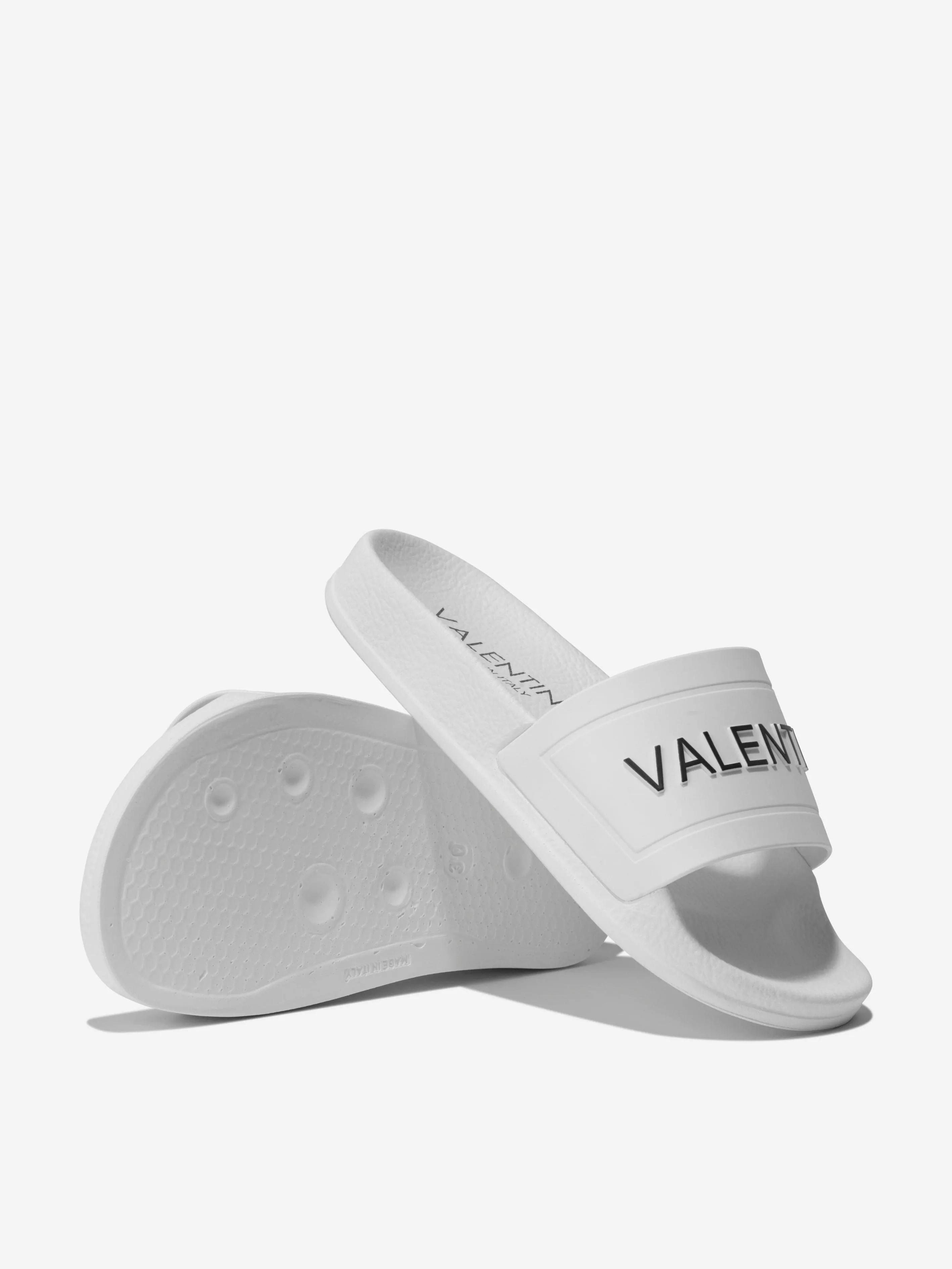 Valentino Unisex PVC Logo Sliders