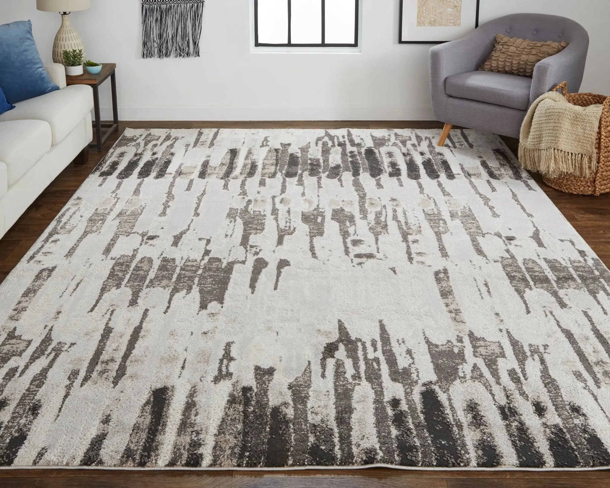 Vancouver VNR39FIF Ivory/Brown Rug