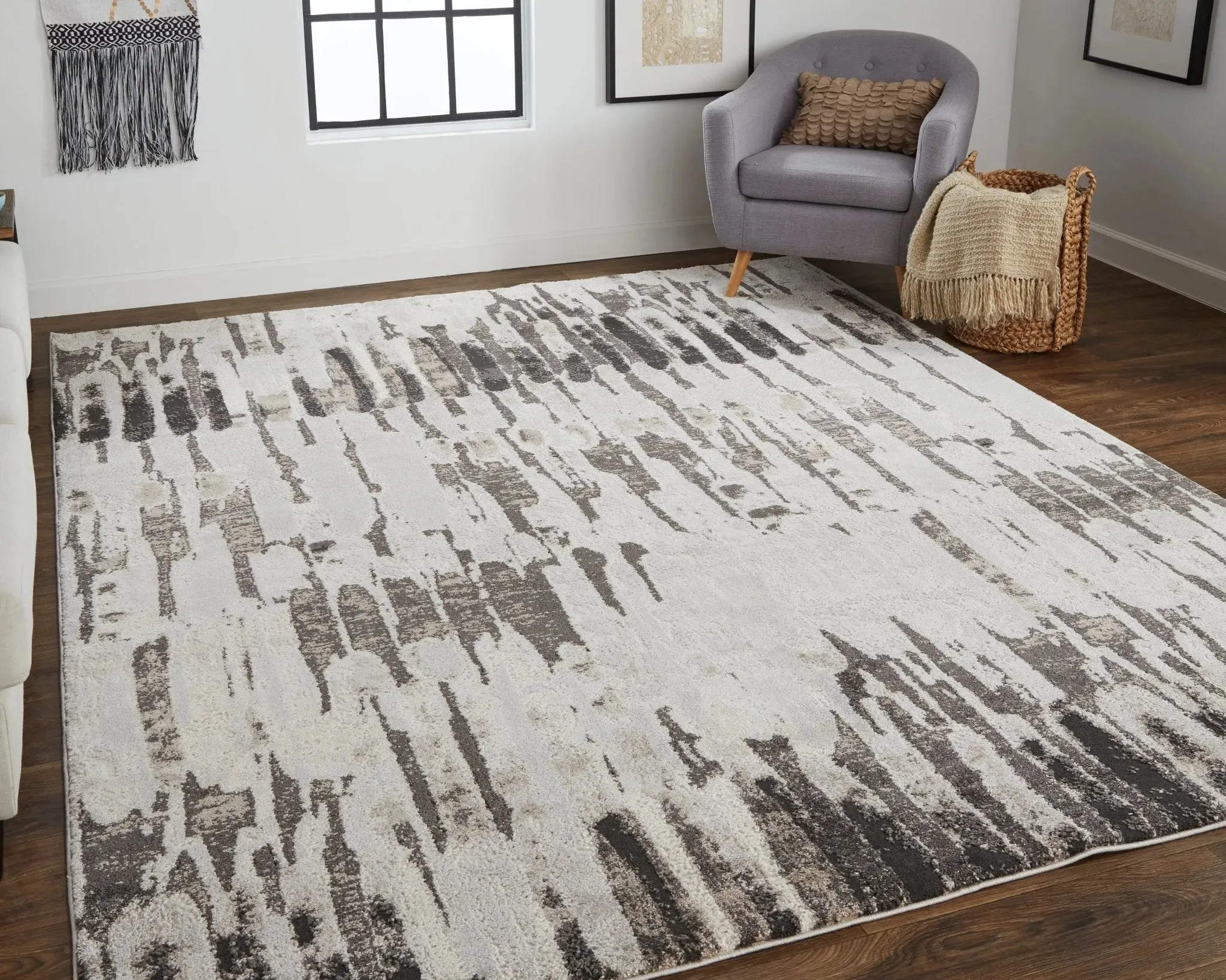 Vancouver VNR39FIF Ivory/Brown Rug