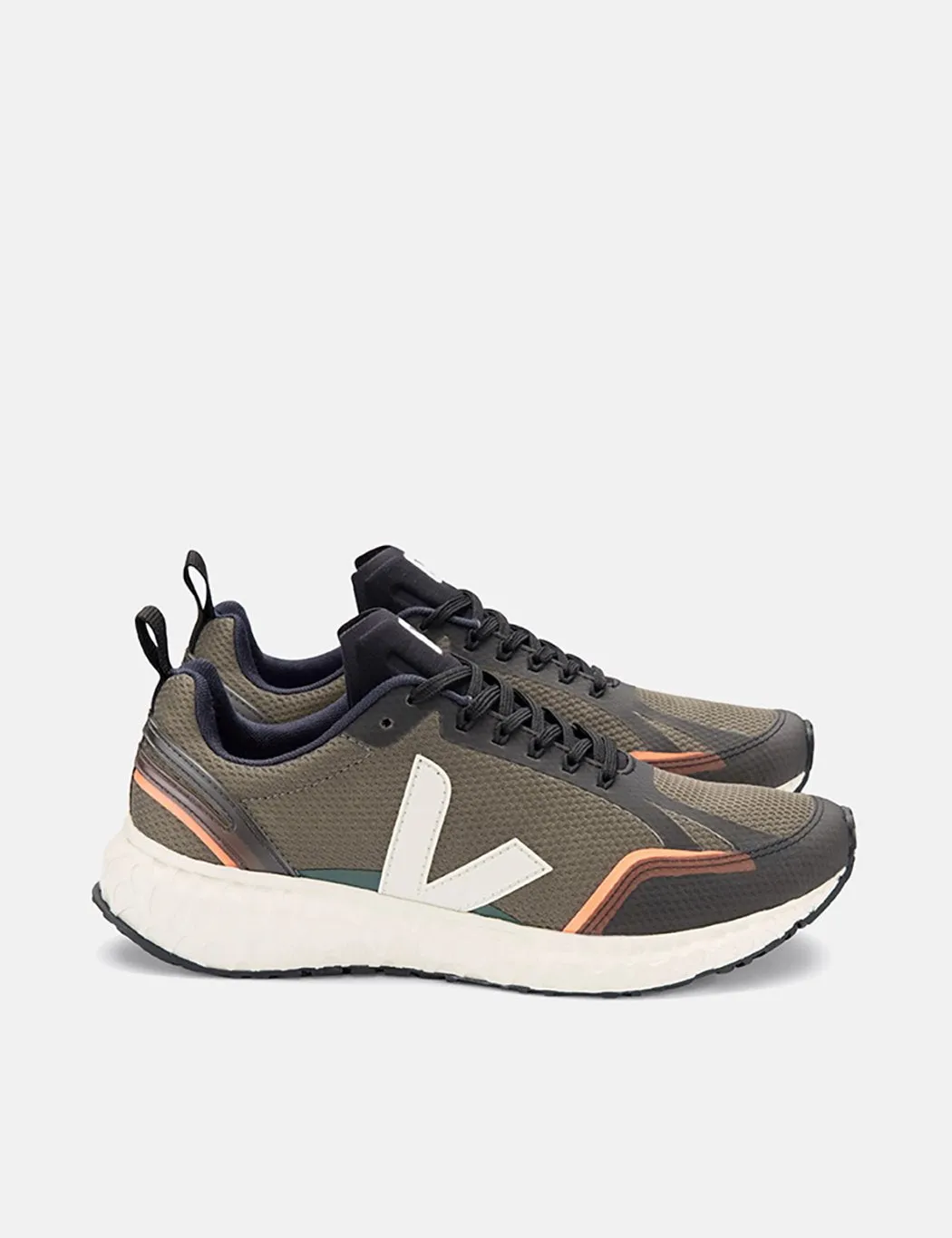 Veja Condor Mesh Running Shoes - Khaki/Natural