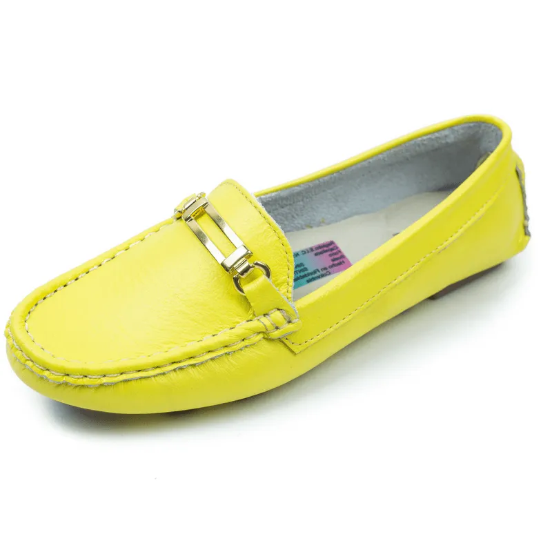 Viteliuss Women's Loafer Yellow Shoes