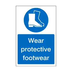 Wear Protective Footwear Sticker