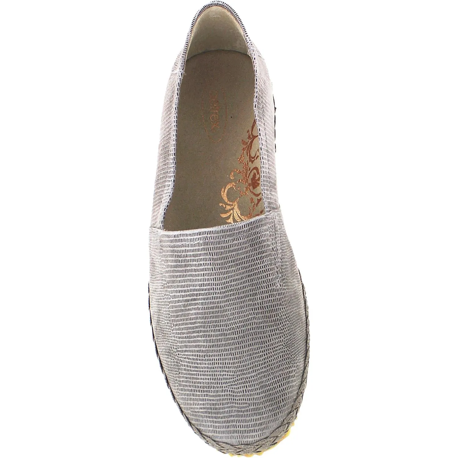 Women's Aetrex Kylie Slip-On Taupe Snake Leather